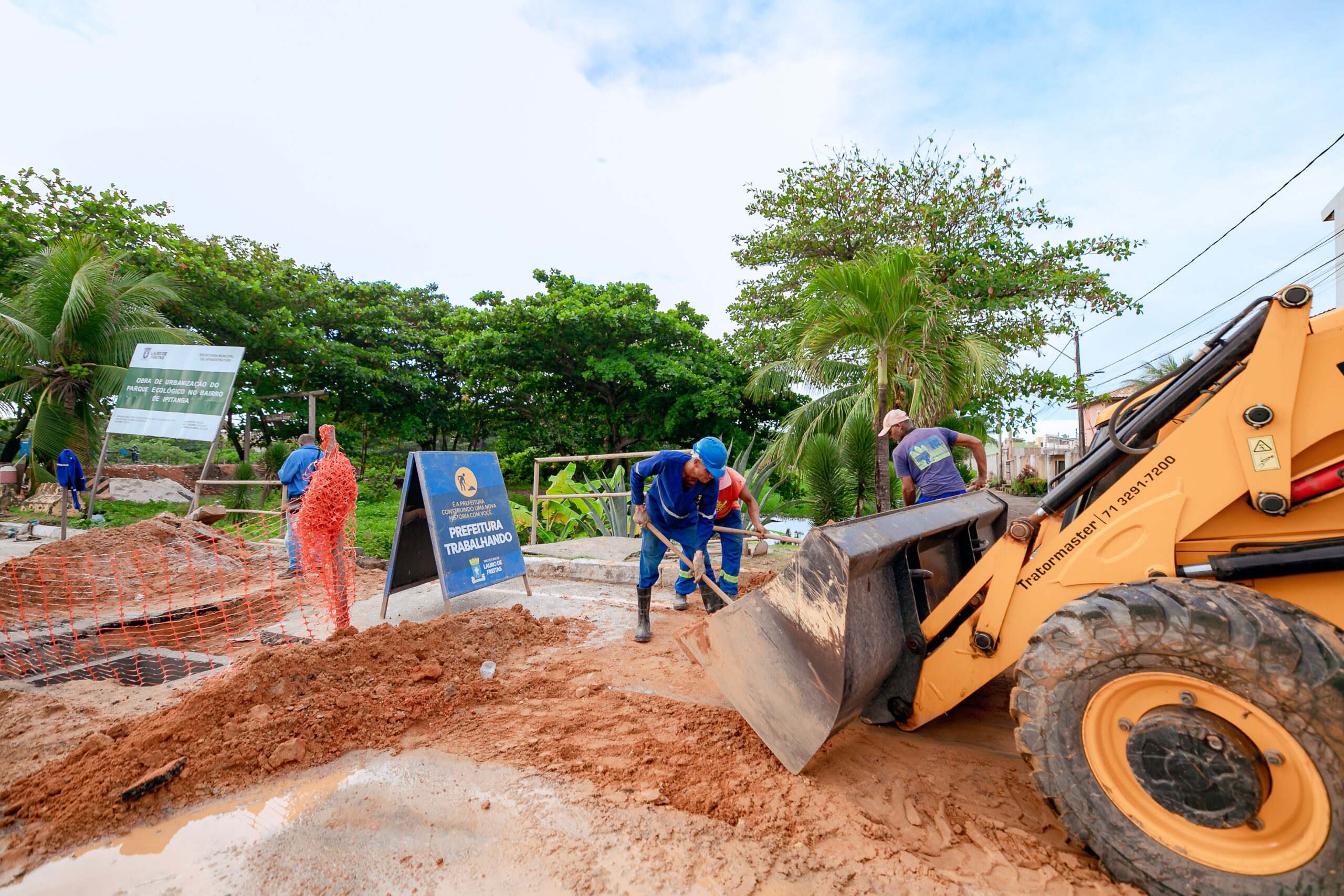 Trecho de Ipitanga sofre alteração para receber obra de drenagem