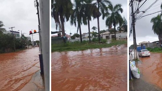 Chuvas intensas atingem Lauro de Freitas desde a madrugada desta sexta-feira, (02)