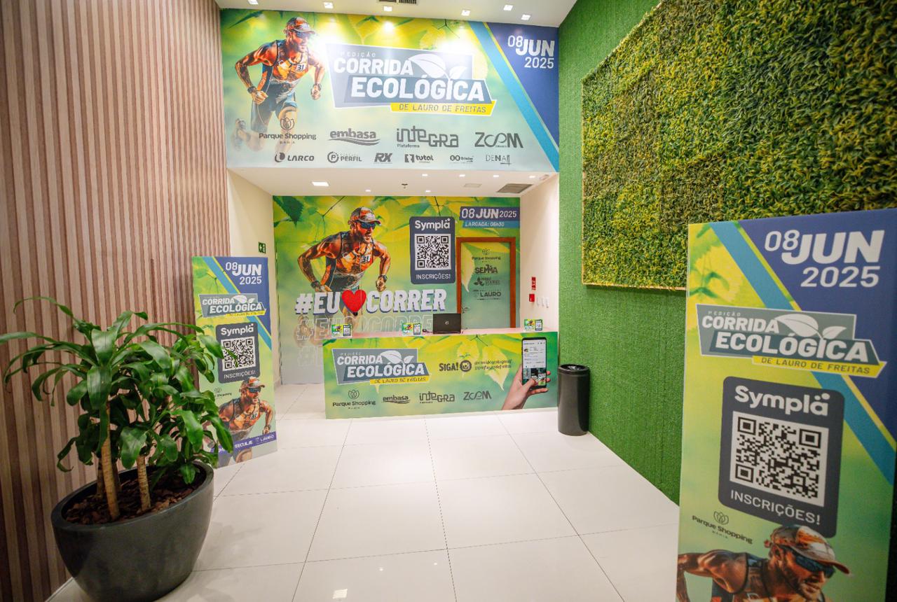 Loja oficial da 1ª Corrida Ecológica já está em funcionamento no Parque Shopping Bahia